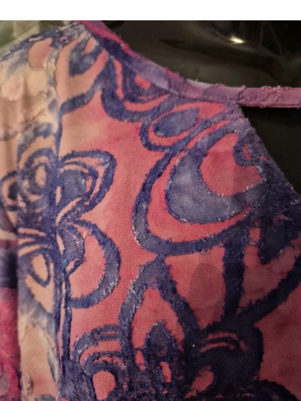 Ruby Rd. Pink & Purple Floral Tie-Front Tunic - Picture 2 of 10
